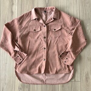 Zaful Women's Button Down Shirt - Dusty Pink